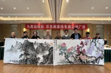 “百名画家绘冬奥”走进广西南宁开展了文化艺术活动