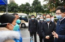 蓝天立赶赴广西百色市实地检查指导疫情防控工作