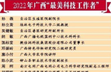 2022年广西“最美科技工作者”发布