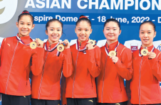 2022年体操亚锦赛团体赛中国男女队双双夺冠 广西三名选手表现亮眼